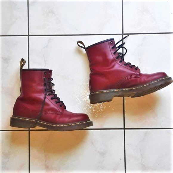 Dr. Martens Shoes - Doc Martens, Cherry Red (practically new!)